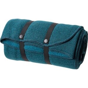 SmartWool 100% Merino Wool Trail Oversized Throw Blanket‎ Teal Blue 68" x 55"